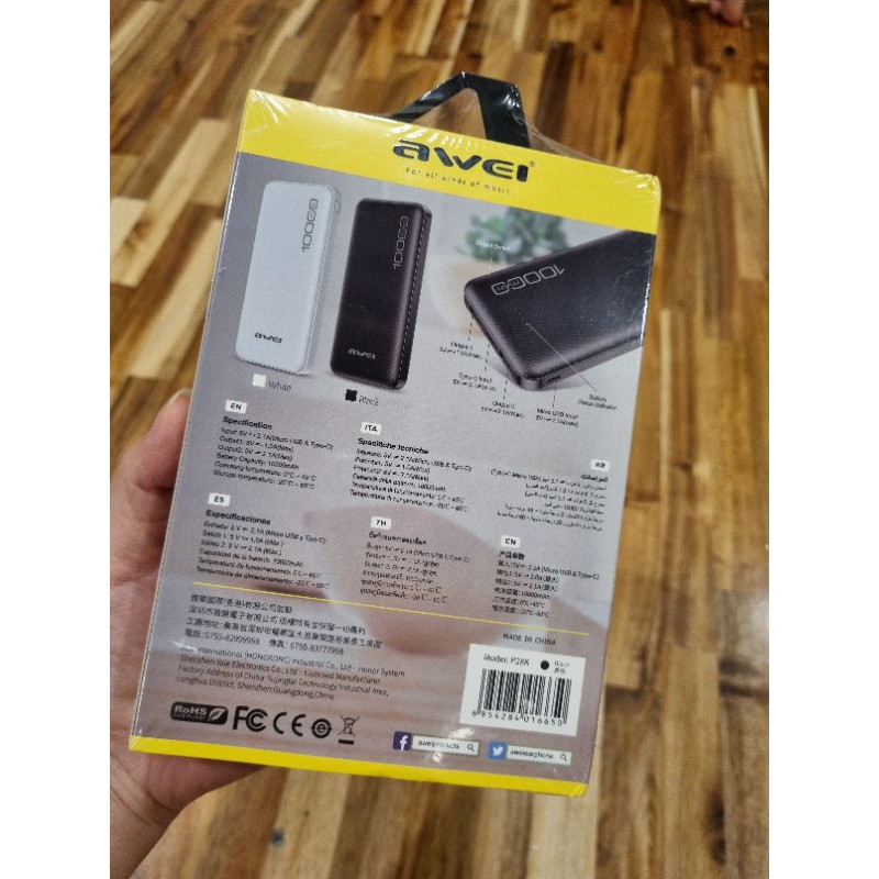 PIN DỰ PHÒNG AWEI 10.000MAH