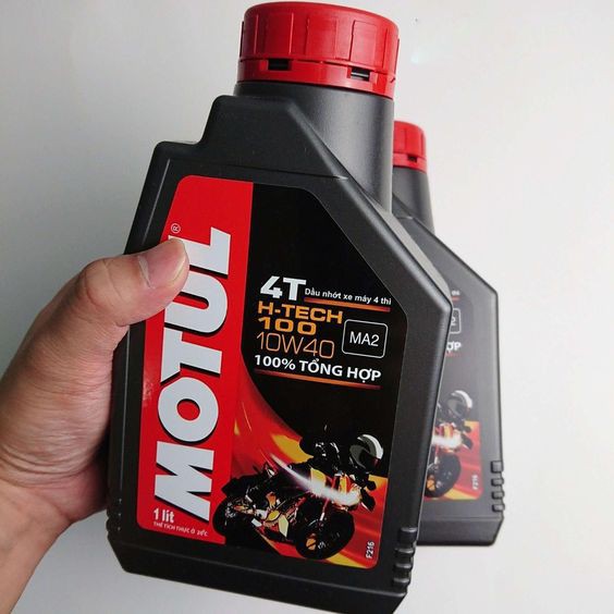 (Motul H Tech) 1 Lít Dầu nhớt Full tổng hợp cho xe số 4 thì Motul H Tech cho Exciter150