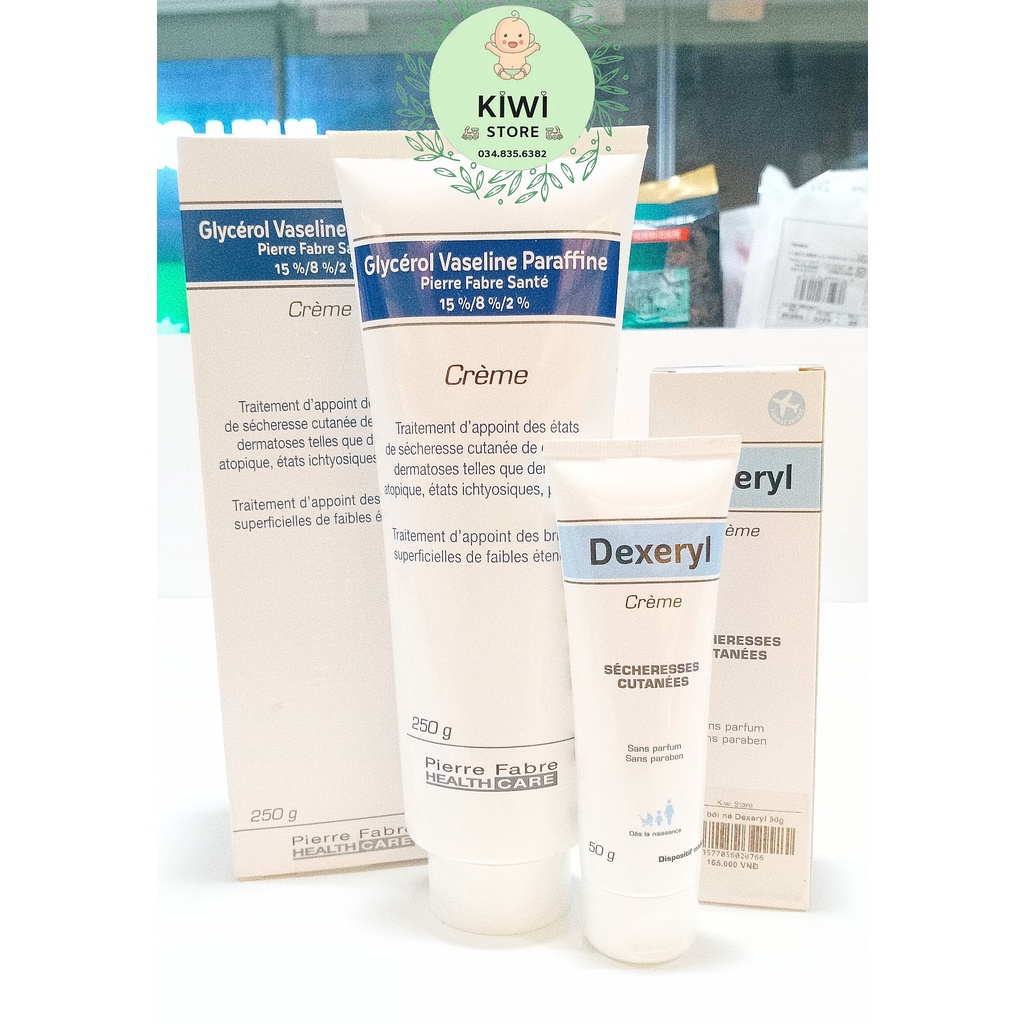 Kem nẻ Dexeryl -  Glyxerol Vaseline Paraffine Pháp cho bé ( 50gr / 250gr )