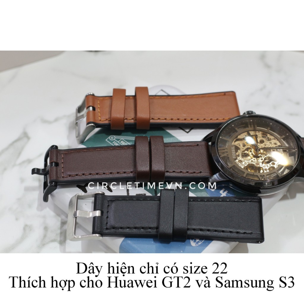 Dây đồng hồ Hybrid size 22 cho Huawei GT2 và Samsung S3 có chốt thông minh