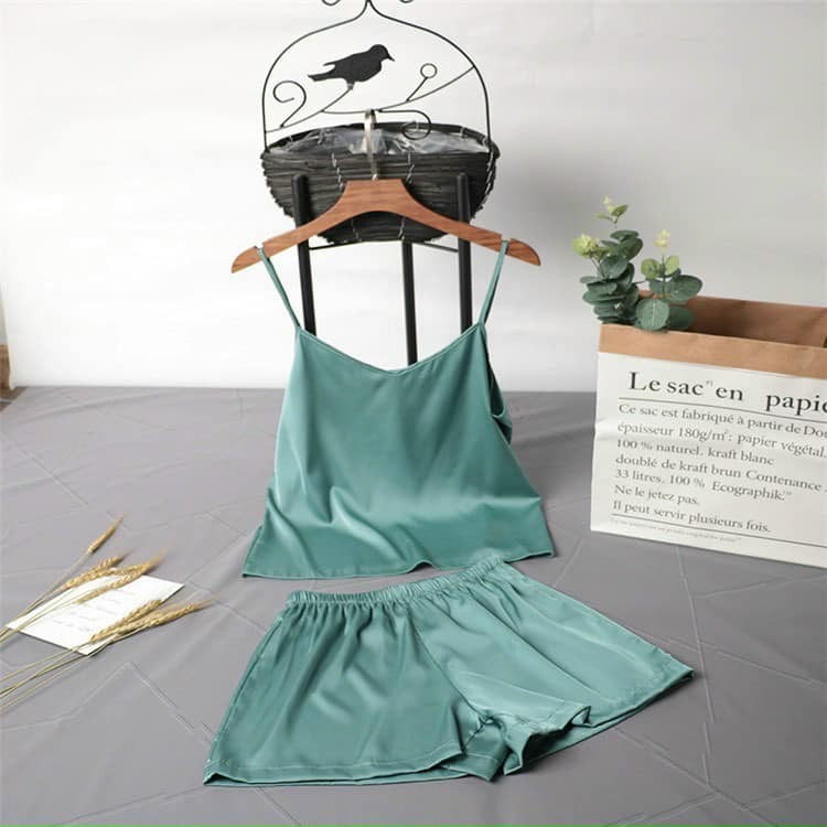 Bộ Ngủ Lụa Cao Cấp Vải Satin Tông Màu Pastel | BigBuy360 - bigbuy360.vn