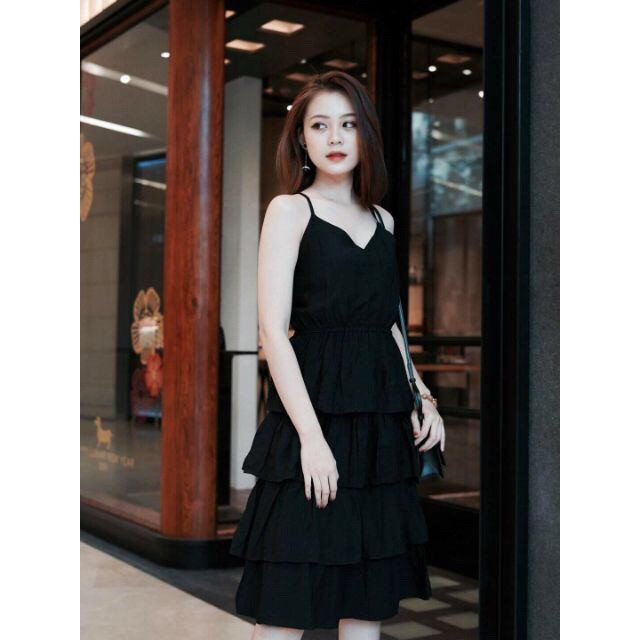 [Mã SKAMSALEP6 giảm 10% tối đa 100K đơn 150K] DX695 - Đầm Xòe Hai Dây Nhiều Tầng | BigBuy360 - bigbuy360.vn
