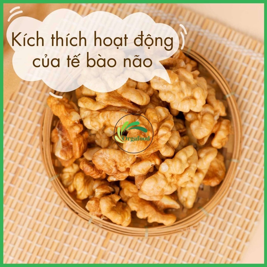 Nhân óc chó vàng chile tách vỏ 500g hàng nhập khẩu, bổ sung dinh dưỡng cho mẹ bầu, cho người ăn kiêng Eatclean, gymer