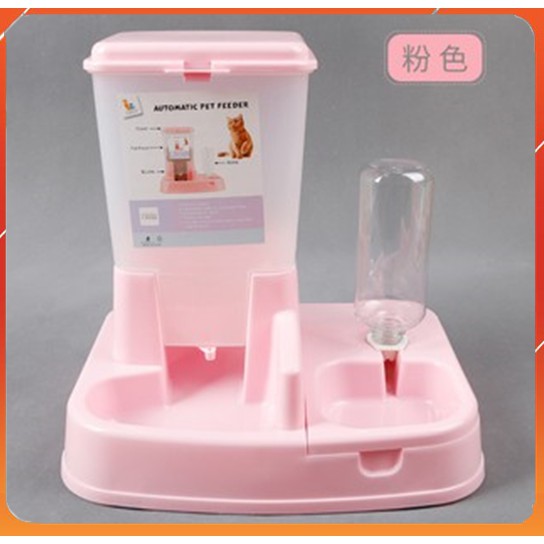 Bát ăn tự động kèm bình nước tự động 2 trong 1