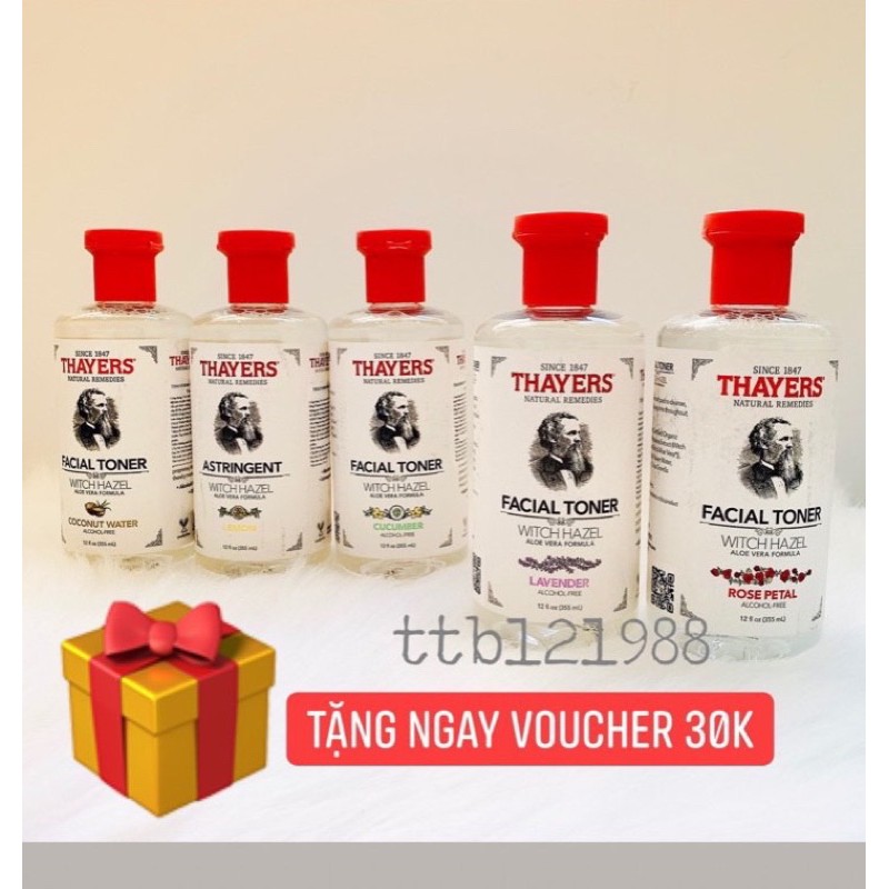 Nước Hoa Hồng Thayer Toner thayers 355ml