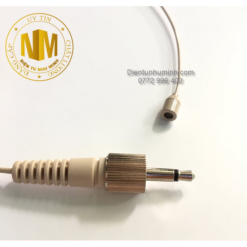 Micro Đeo tai Sennheiser 3.5mm vặn răng Trong