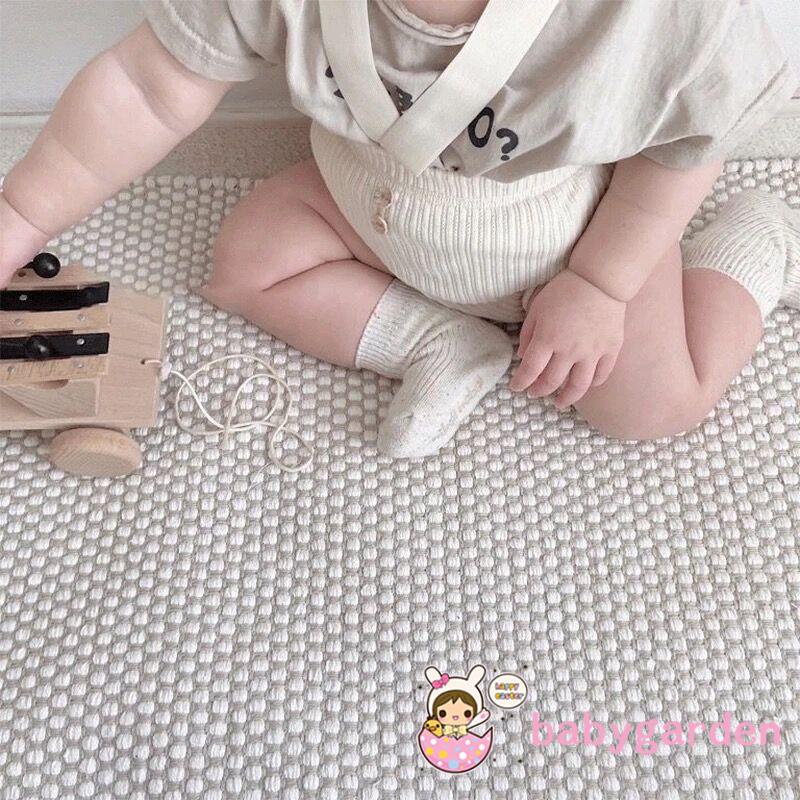 Quần yếm ngắn lưng co giãn 3 màu lựa chọn cho bé trai/ bé gái 0-18 tháng tuổi