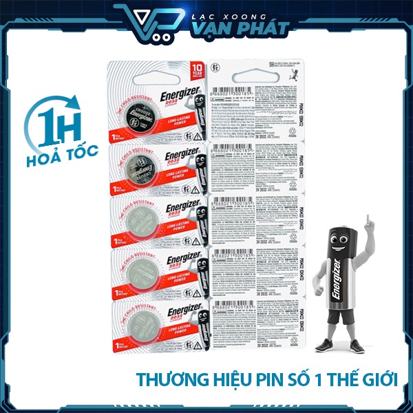 Pin CMOS Energizer CR2032 Viên Tròn - Hàng Chính Hãng