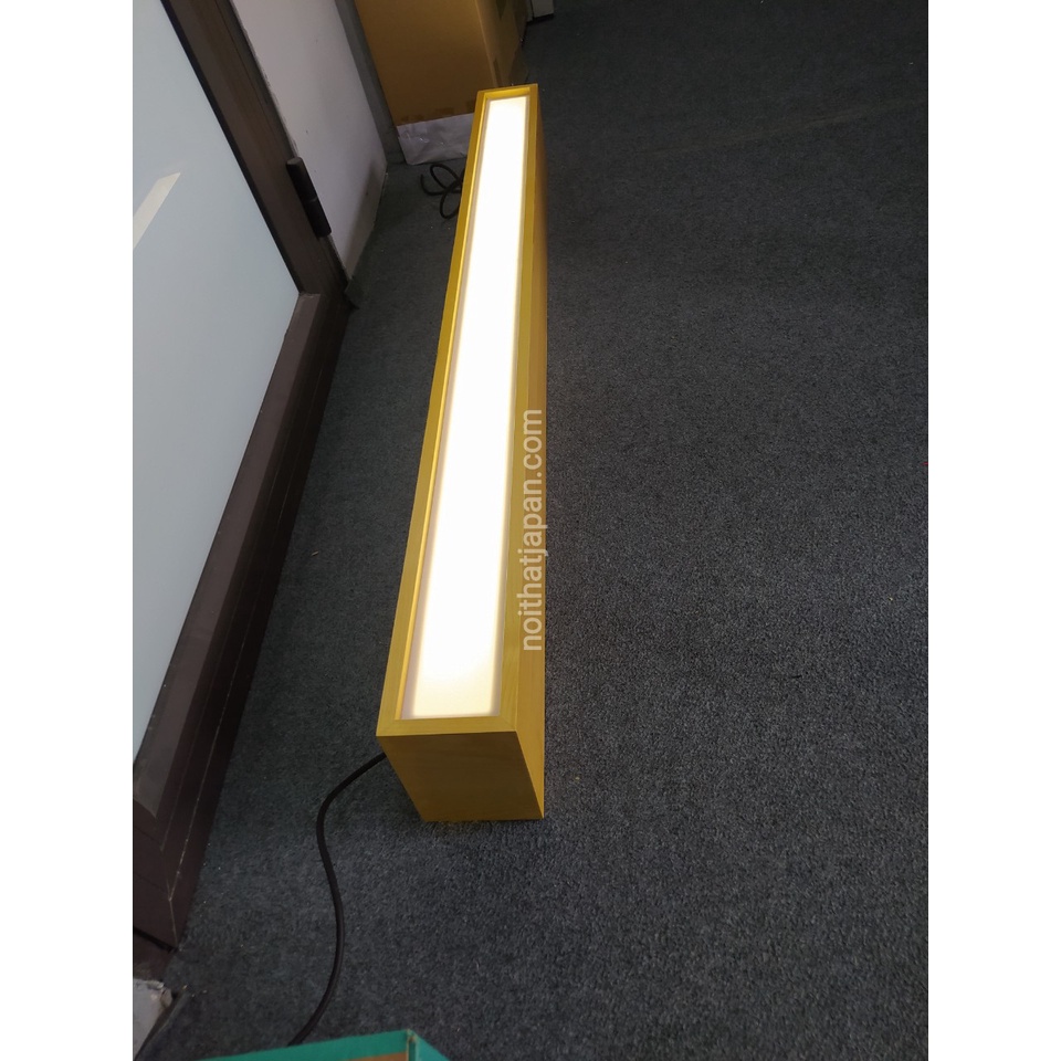 Đèn gỗ treo thả bàn ăn, kt 90 x 11 x 10 cm gồm dây đèn led tiết kiệm điện