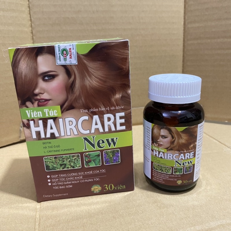Viên tóc HAIRCARE New - Biotin - Hà thủ ô đỏ Maxxhair new giúp tóc chắc khỏe ,giảm nguy cơ rụng tóc ,tóc bạc sớm