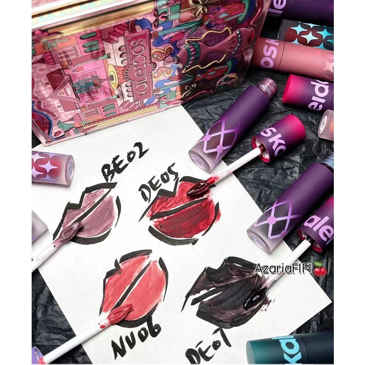 Bán Chạy!F & X Son Môi kaleidos Bột Đất Sét Siêu Nhẹ Mờ Siêu Nhẹ Làm Trắng Dành Cho Học Sinh