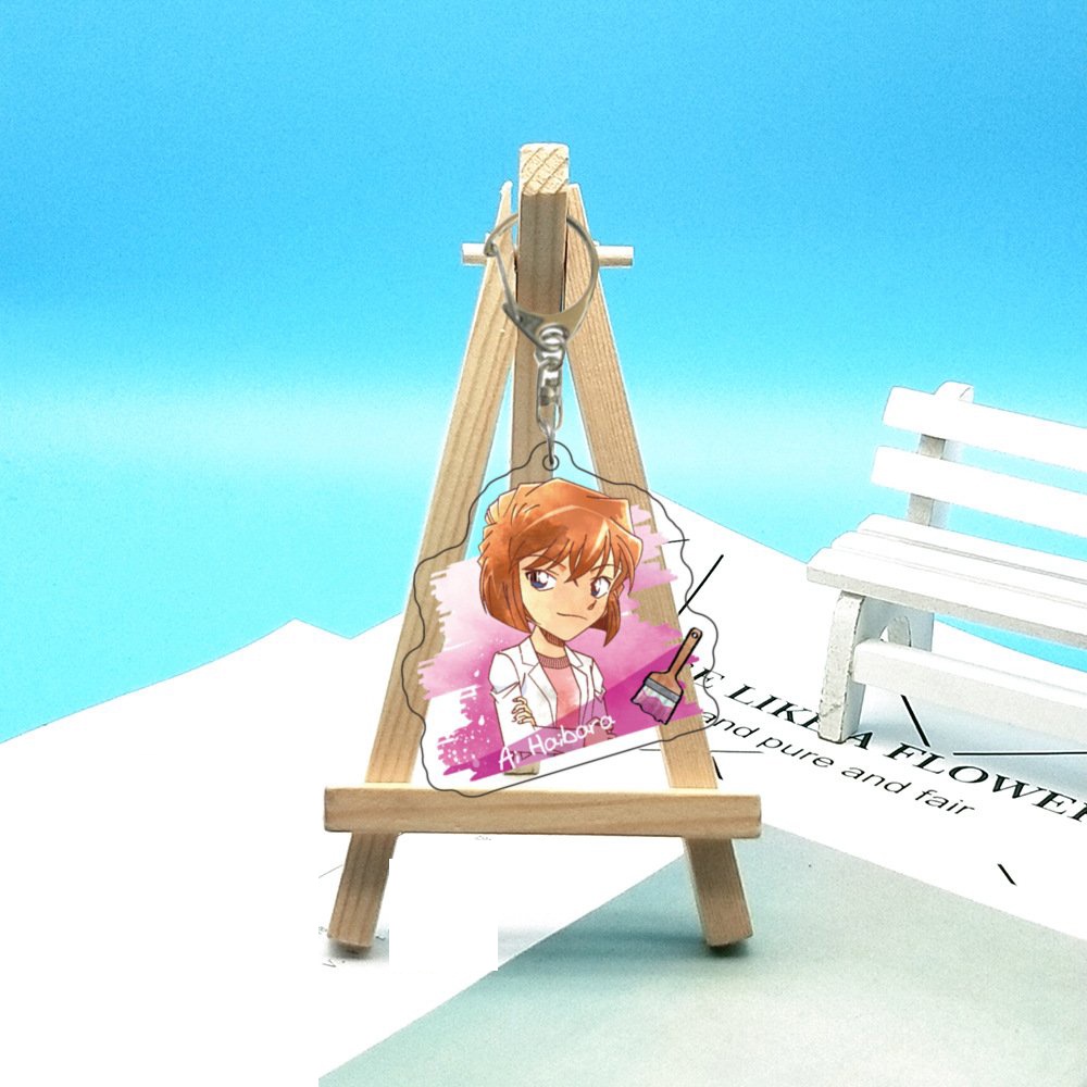 (Mica trong acrylic) Móc khóa THÁM TỬ LỪNG DANH CONAN ver MÀU NƯỚC Detective Conan anime chibi dễ thương xinh xắn