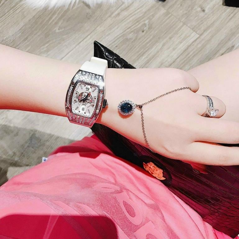 Đồng Hồ Hanboro by Huboler 2022 - Đồng Hồ Nữ Phiên Bản Mới Viền Sil 36mm @dongho