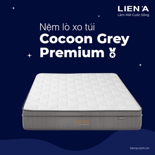 Nệm lò xo liên á cocoon grey premium