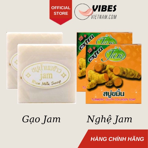 Xà phòng cám gạo thái lan Jam trắng da dưỡng ẩm - vibesvietnam