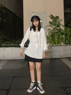 ÁO CỔ BÈO BUỘC DÂY