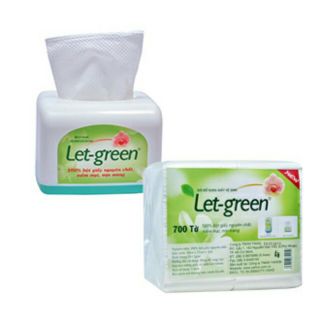 Khăn giấy bổ sung Letgreen 700 tờ/bao (sẵn SLL)
