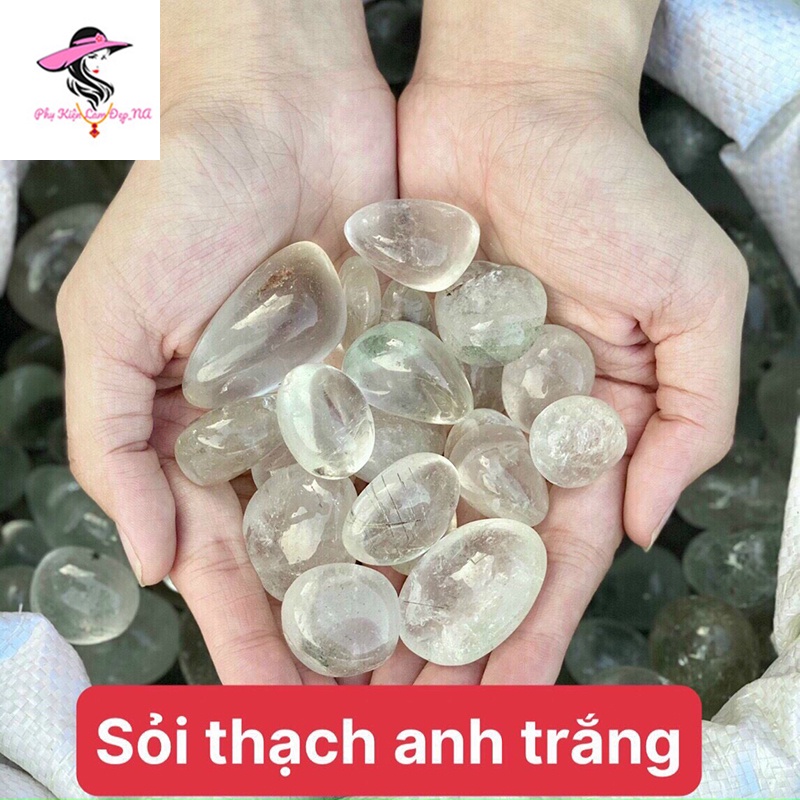 Đá Sỏi Mài Bóng Tự Nhiên - Đá Thanh Tẩy - Sỏi Trang Trí Chậu Cây, Thả Bể Cá, Kích Thước 2-3cm