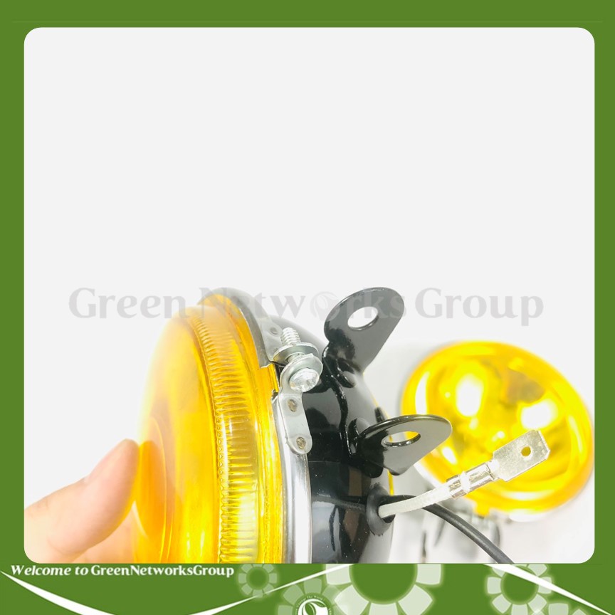 Đèn pha sương cảng tròn Lớn SAGAS đích Sắt KC-8010 55W 12V mặt đèn màu vàng dùng được cho nhiều loại xe Greennetworks