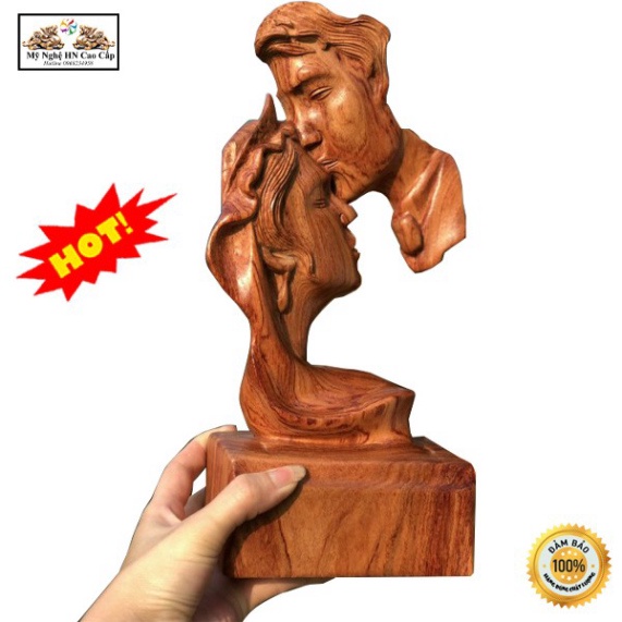 HÀNG HOT Mãi Mãi Bên Nhau Món Quà Cho Các Đôi Tình Nhân Gỗ Hương Cao Cấp KT 30 x 15