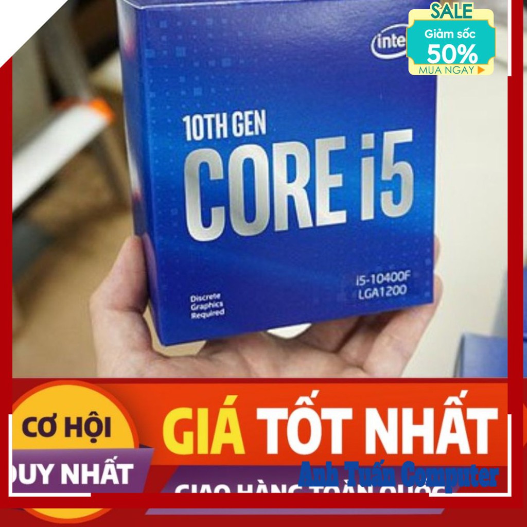 Intel Core i5 - 10400F / 12MB / 2.9GHz / 6 Nhân 12 Luồng / LGA 1200 | WebRaoVat - webraovat.net.vn