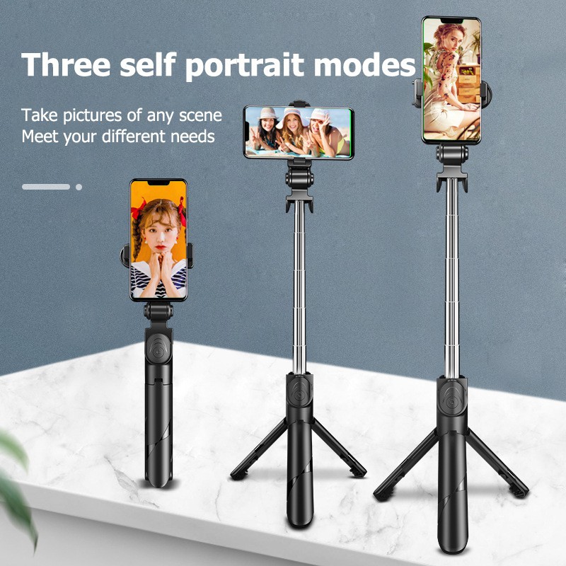 gậy ba chân để điện thoại-gậy selfie chống rung đa chức năng-gậy chụp ảnh bluetooth 3 chân-tripod điện thoại có remote