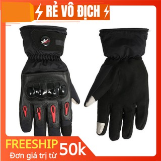 [TOP ĐỒ PHƯỢT RẺ] Găng tay chống thấm nước 100% Probiker gù nhựa bảo vệ chống lạnh, không chai tay.