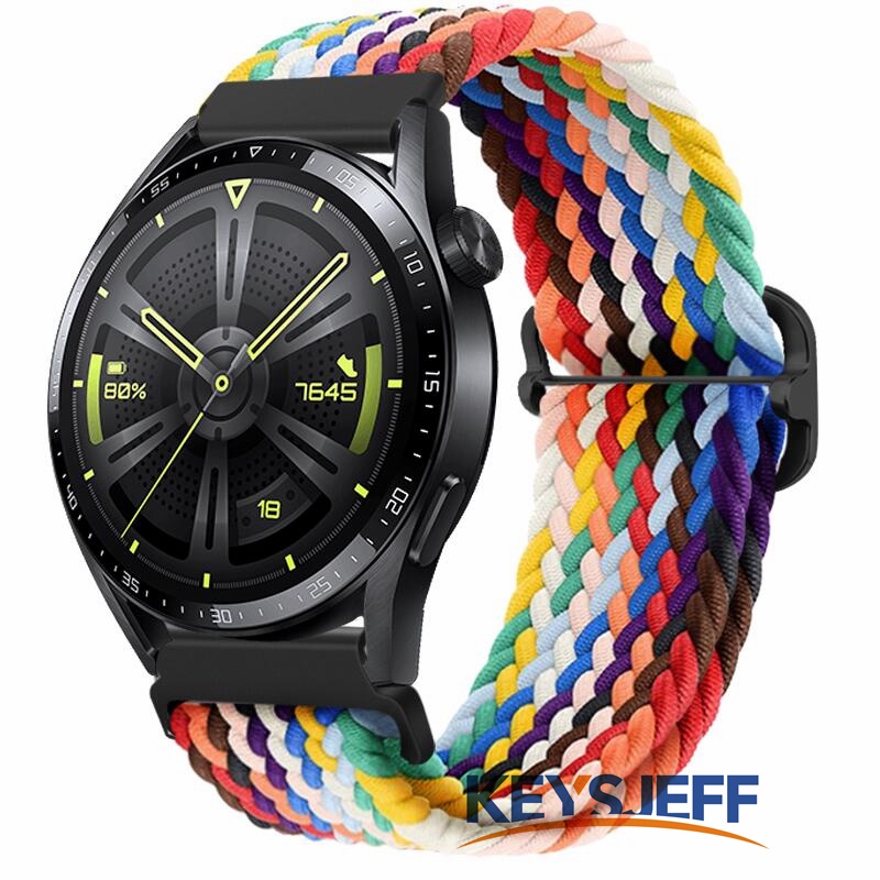 Dây Đeo Thay Thế Bằng Nylon Co Giãn Điều Chỉnh Được Cho Samsung Galaxy Watch 3 45mm/Huawei GT3/GT 2 46mm