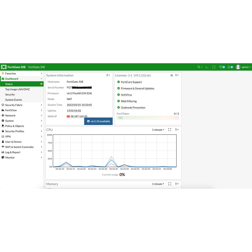Fortinet/FortiGate-50E Đã Qua Sử Dụng likenew