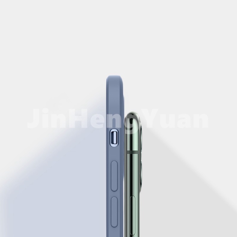 Ốp lưng dẻo màu kẹo viền cạnh vuông cho iPhone 6G/6S 6Plus 7/8Plus X/XS 11 11 Pro Max XS Max -hoanglong.store