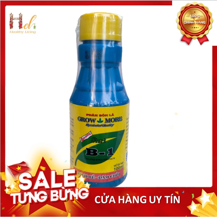 Phân Bón Lá Cao Cấp Vitamin B1 Start Của Growmore Chai 100ml Phân Bón Hoa Mai, Hoa Hồng, Cây Cảnh