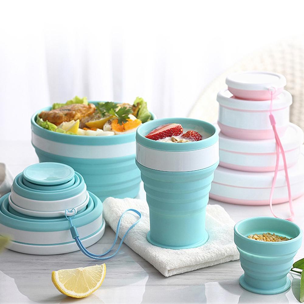 BORAG Cốc Uống Nước Silicone Có Thể Gấp Lại Được 100 / 200 / 350ml