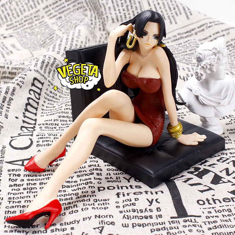 Mô hình One Piece - Boa Hancock sexy quyến rũ xinh đẹp dễ thương tạo dáng ngồi - Dài 17.5cm Cao 11cm