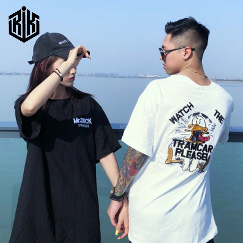 Áo thun tay lỡ RIK nam nữ Unisex, áo phông form rộng Oversize ATL114 | BigBuy360 - bigbuy360.vn