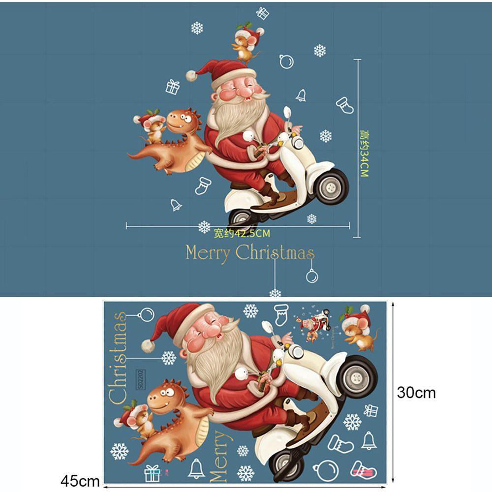 Miếng Dán Trang Trí Giáng Sinh Hình Tuần Lộc / Người Tuyết / Tuần Lộc