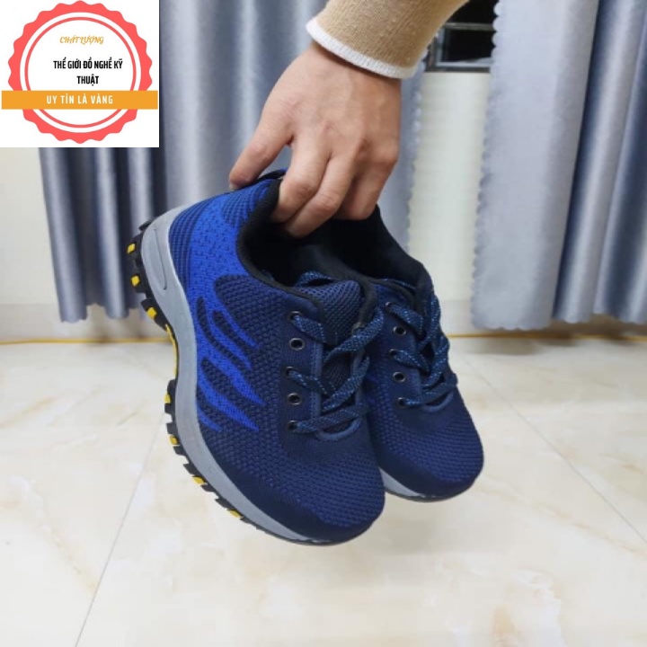 Giày Bảo Hộ Lao Động Nam Siêu Bền Mũi Sắt – Đế Lót Thép Chống Đinh, Chống Dập Ngón, Chống Tĩnh Điện mẫu xám 01