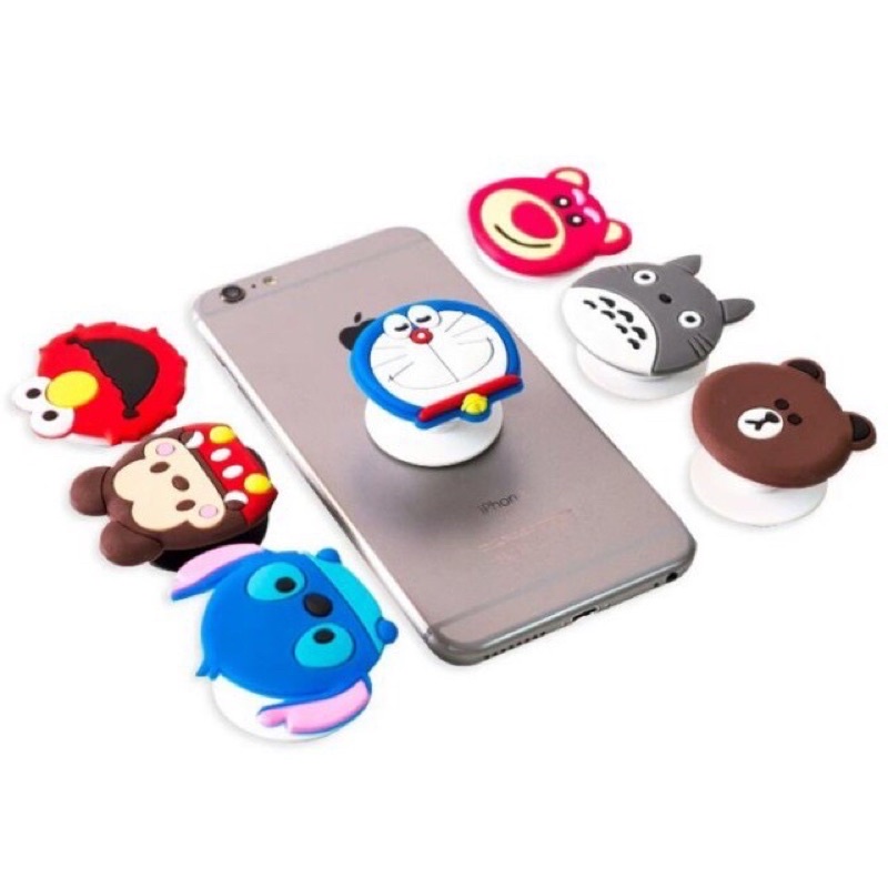 Giá Đỡ Điện Thoại Popsocket Silicon Hình Thú Dễ Thương Tiện Lợi