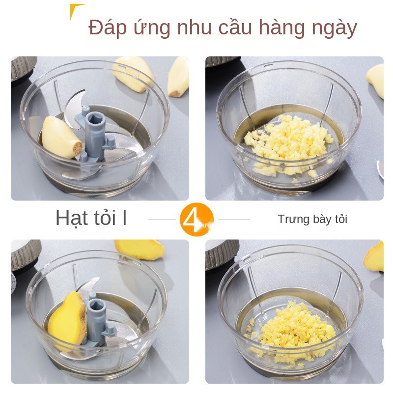 Meizhikou Mini Garlic Artifact Thiết bị làm sạch tỏi Hướng dẫn sử dụng Máy nghiền nhỏ