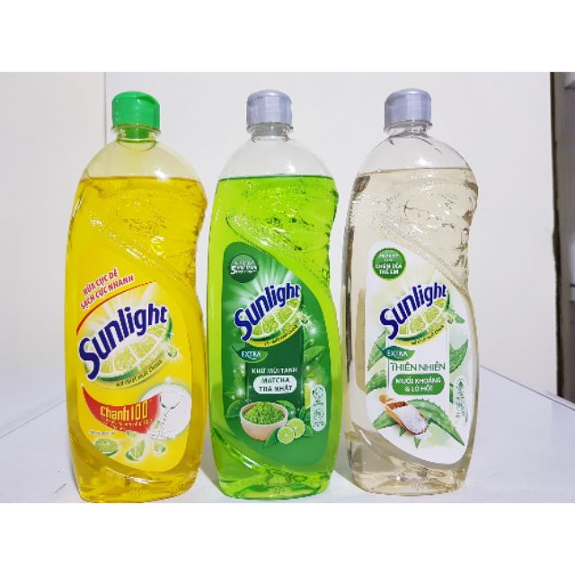 Nước rửa chén Sunlight các loại 750ml, túi 750g, can 3.8kg