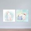 Bộ 2 tranh cho trẻ em “Thỏ mẹ và các con” | Tranh phòng em bé W3386