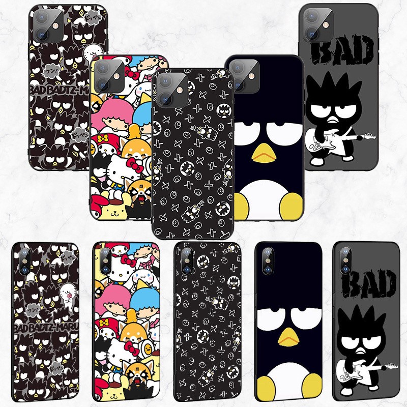 iPhone XR X Xs Max 7 8 6s 6 Plus 7+ 8+ 5 5s SE 2020 Soft Silicone Cover Phone Case Casing 15LQ Badtz Maru cartoon