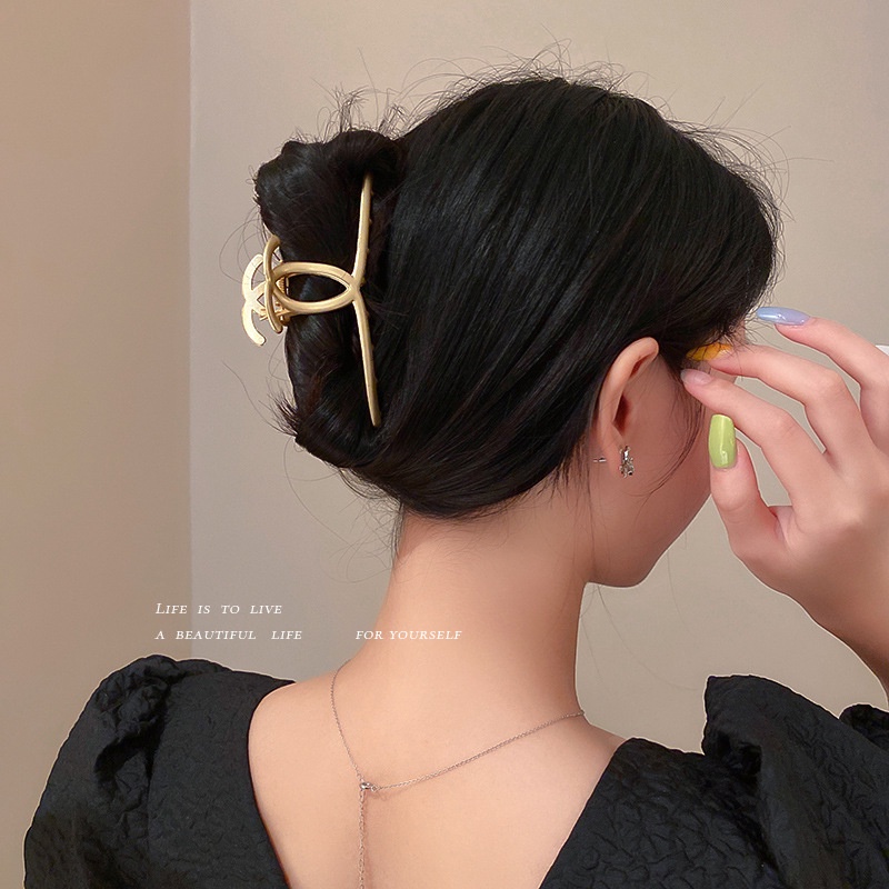 Kẹp Tóc Hợp Kim Mạ Vàng Hình Trái Tim Dễ Thương Dành Cho Nữ