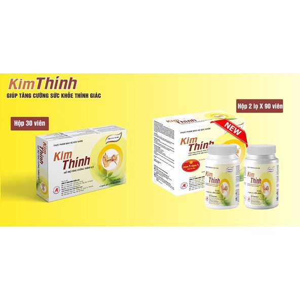 Kim Thính - Hộp lớn 180 viên - MUA 1 TẶNG 1 - GIÚP TĂNG CƯỜNG SỨC KHỎE THÍNH GIÁC