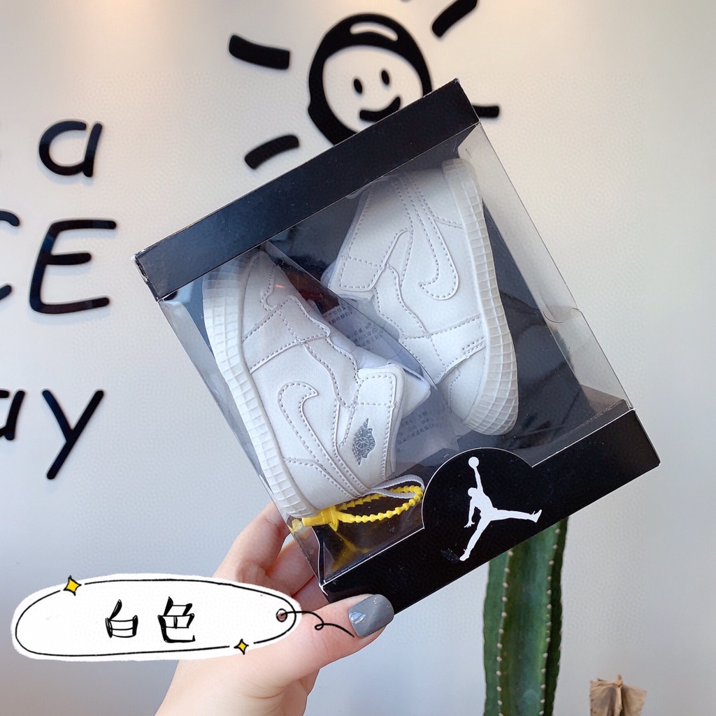 276*hàng Có Sẵn * Giày Nike Air Jordan1 AJ1 Cổ Cao Hở Ngón Màu Đen Làm Quà Tặng Cho Bé Từ 4-12 Tháng