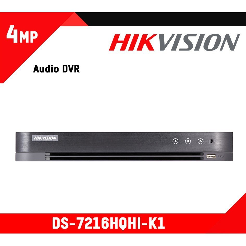 Đầu ghi 16 kênh HDTVI H.265+ Hikvision DS-7216HQHI-K1(S) - Hàng chính hãng