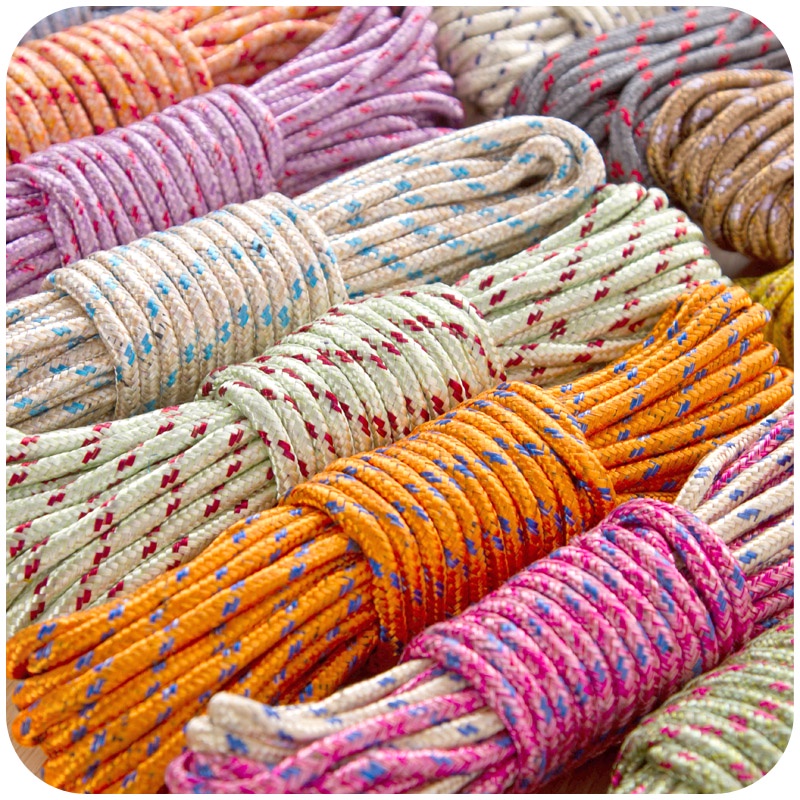 Cuộn dây phơi quần áo, buộc đồ bọc vải siêu dai chiều dài 10m (DP10M)