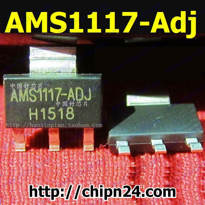 [4 CON] IC AMS1117-ADJ SOT-223 (SMD Dán) (AMS117 1117 Adj)