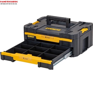 Hộp dụng cụ có 2 khay kéo đựng linh kiện 440mm x 176mm x 314mm dewalt dwst1-70706