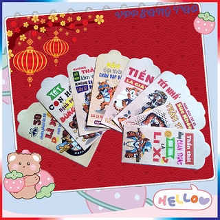 Bao lì xì tết 2022 giá sỉ rẻ đẹp hình con hổ siêu độc lạ màu retro