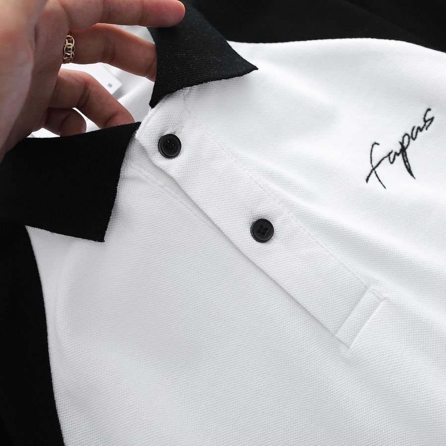 Áo Polo Regular Latte Màu Sắc Nổi Bật Thiết Kế Raglan Trẻ Trung Sang Trọng - FAPAS